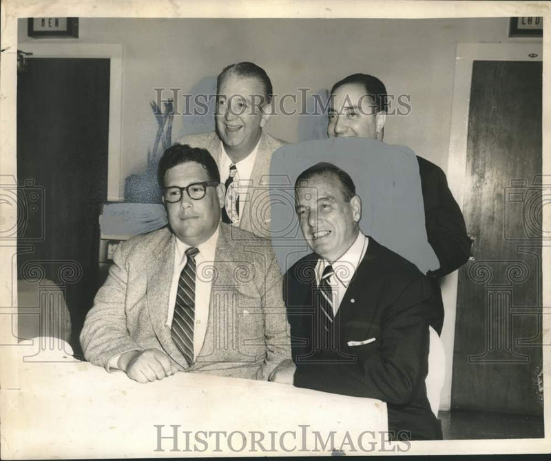 Load image into Gallery viewer, 1959 Press Photo Men's Camellia Club of New Orleans Officers - nox39856
