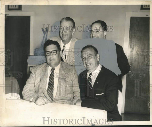 1959 Press Photo Men's Camellia Club of New Orleans Officers - nox39856
