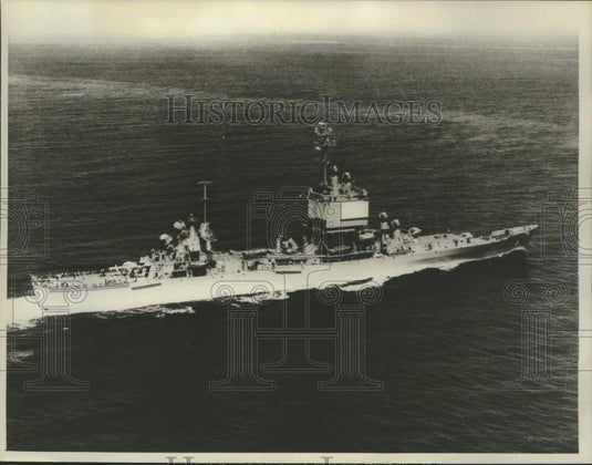 1961 Press Photo The Long Beach Guided Missile Carrier - nox40142