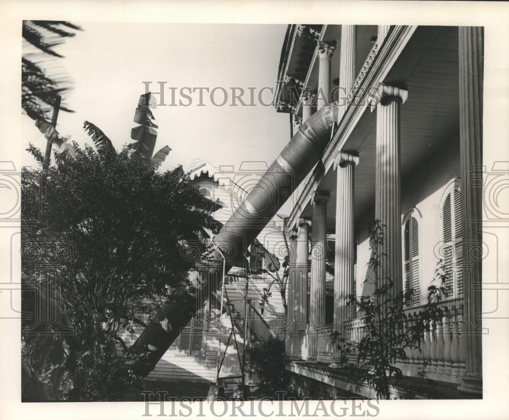 1952 Press Photo Laudun Sanitorium under renovation. - nox40219