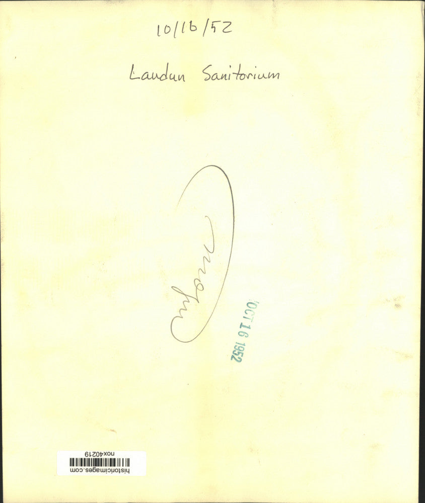 1952 Press Photo Laudun Sanitorium under renovation. - nox40219