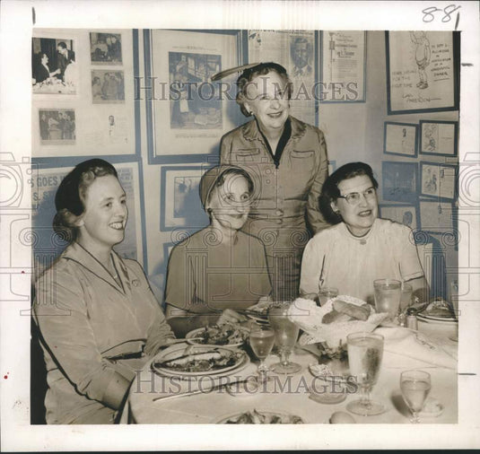 1955 Press Photo Mmes J.C. Gridley/John W. Newton/Richard Sanders/Winthrop Leach