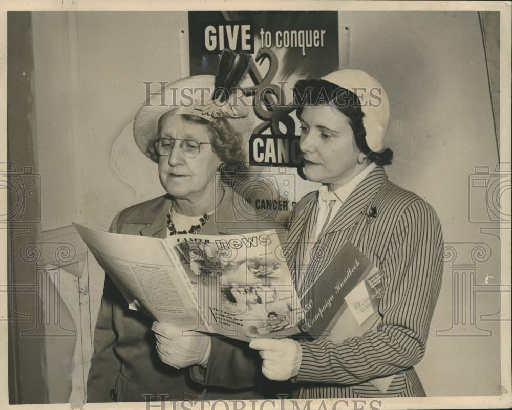 1950 Press Photo Chairmen of Lakeview Cancer Drive - nox40305- Historic Images