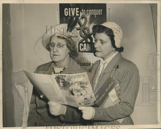 1950 Press Photo Chairmen of Lakeview Cancer Drive - nox40305- Historic Images
