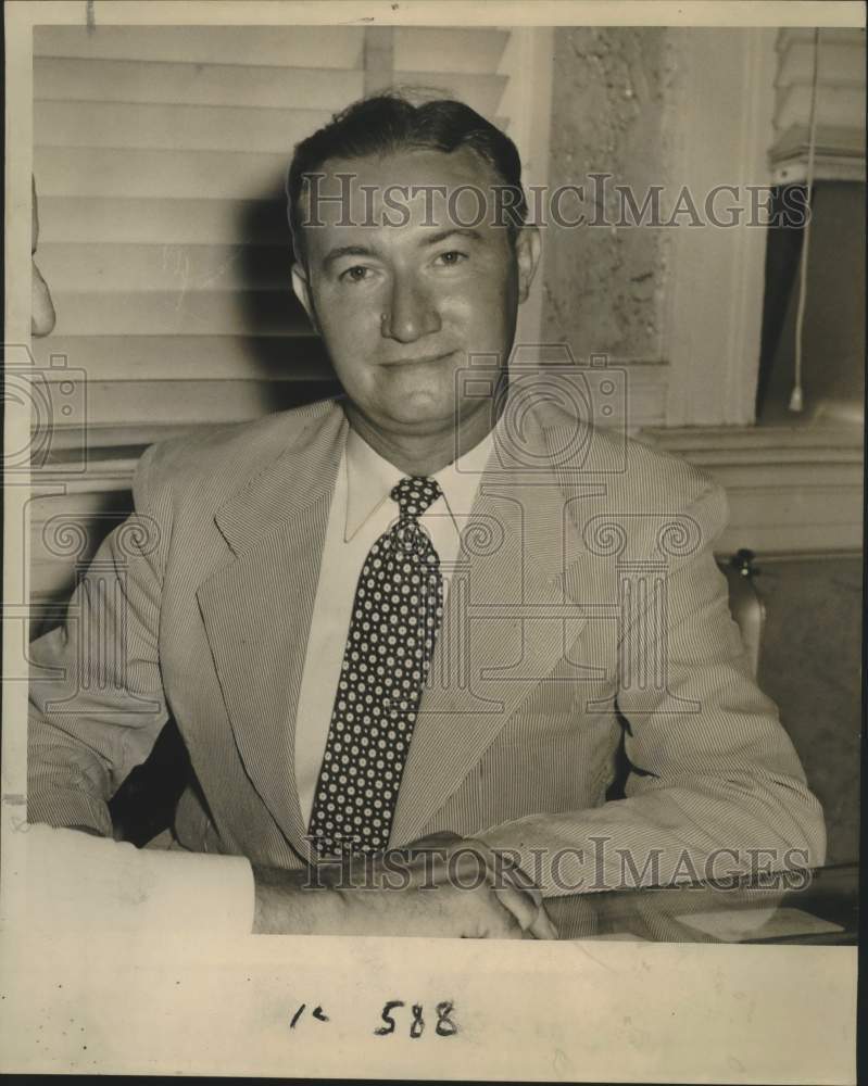 1947 Press Photo George F. Stehle, Johnson & Johnson Company, New Orleans