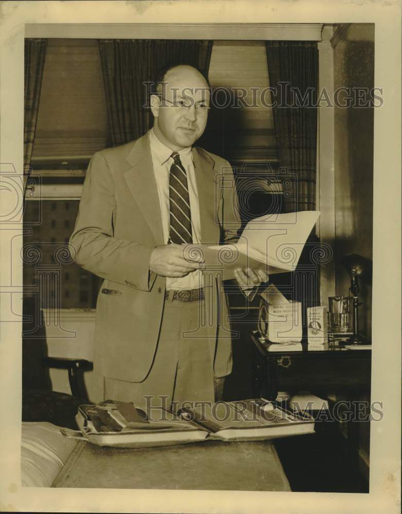 1936 Press Photo Virus Authority Dr. Wendell Stanley in New Orleans - nox40535