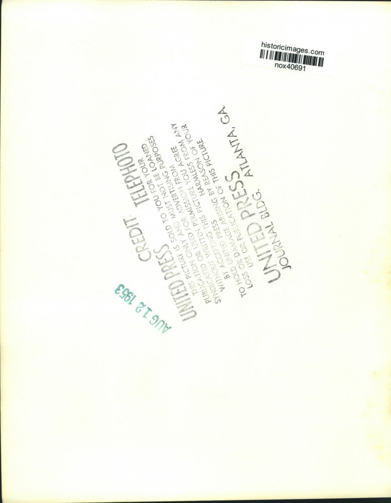 1953 Press Photo Turkish soldier arriving at Freedom Village, Korea. - nox40691