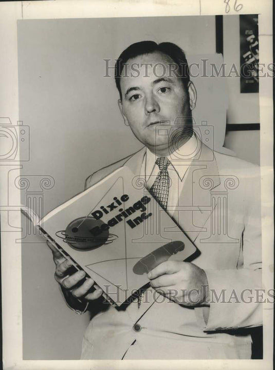 1954 Press Photo Dixie Bearings General Sales Manager J.W. O'Connell - nox40709