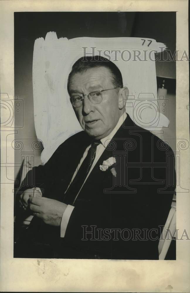 1955 Press Photo Basil O&#39;Connor, National Foundation for Infantile Paralysis
