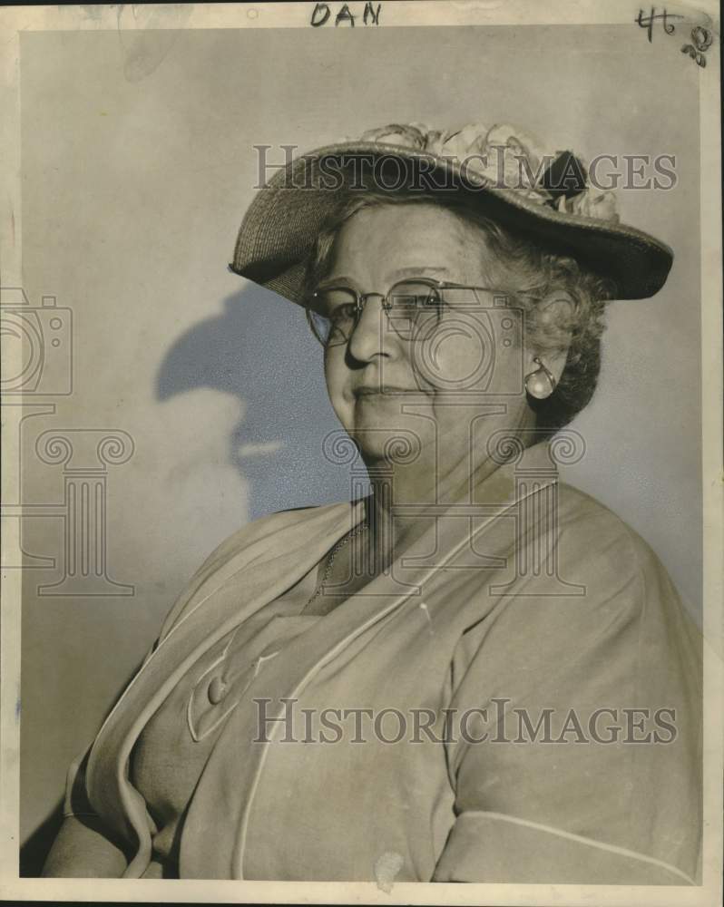 1958 Press Photo Mrs. John Palmisano, president New Orleans Garden group.