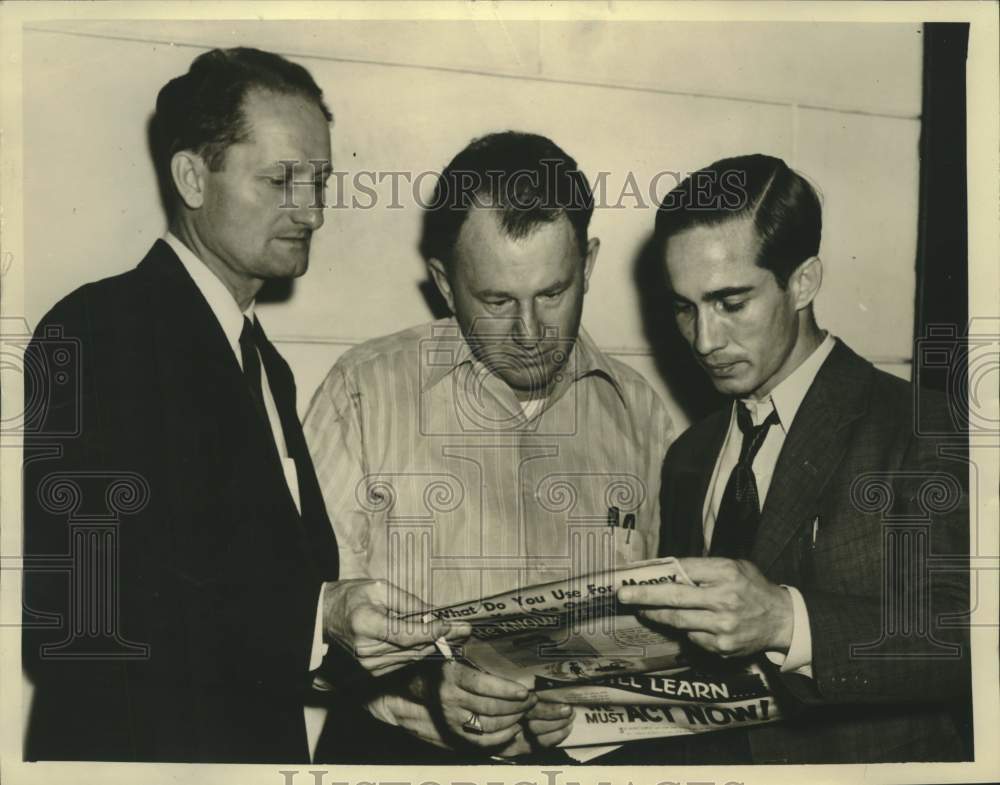 1940 Press Photo Attendees of a memorial for Philip Carey in New Orleans.