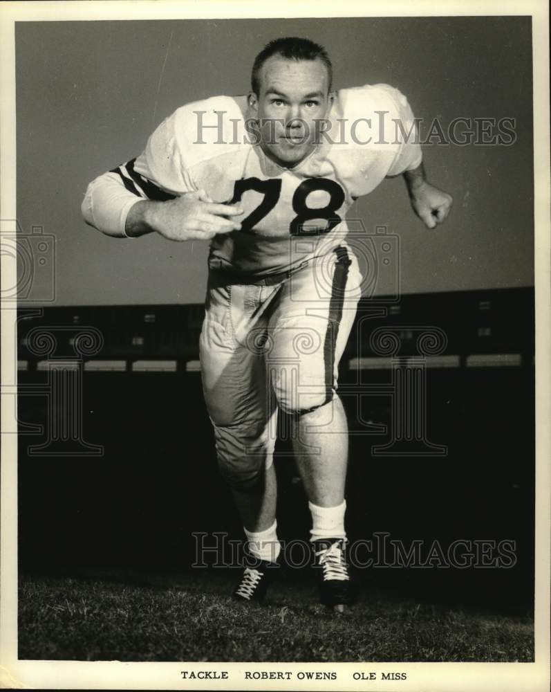 Press Photo University of Mississippi Football Tackle Robert Owens - nox41986