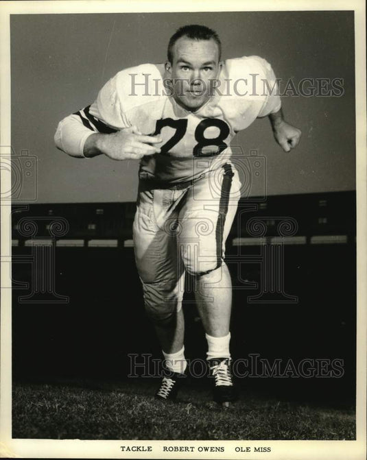 Press Photo University of Mississippi Football Tackle Robert Owens - nox41986