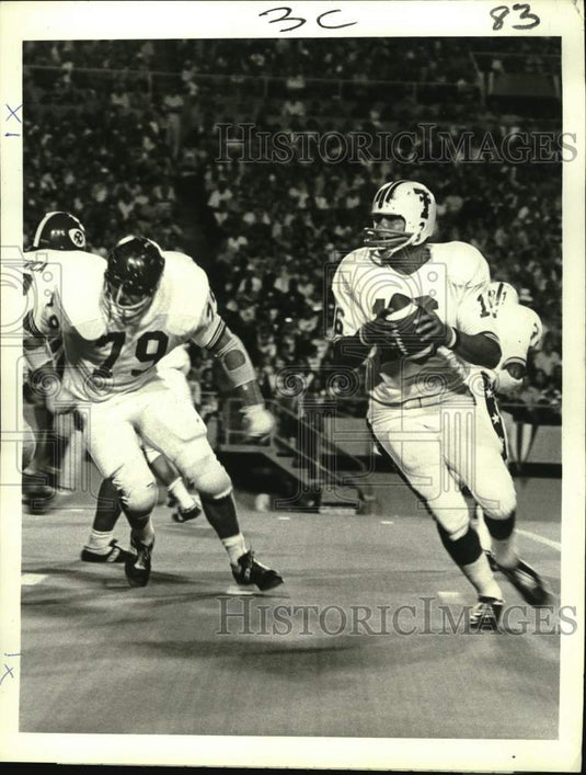 1971 Press Photo Jim Plunkett & Ernie Janey in the College All-Star Game.