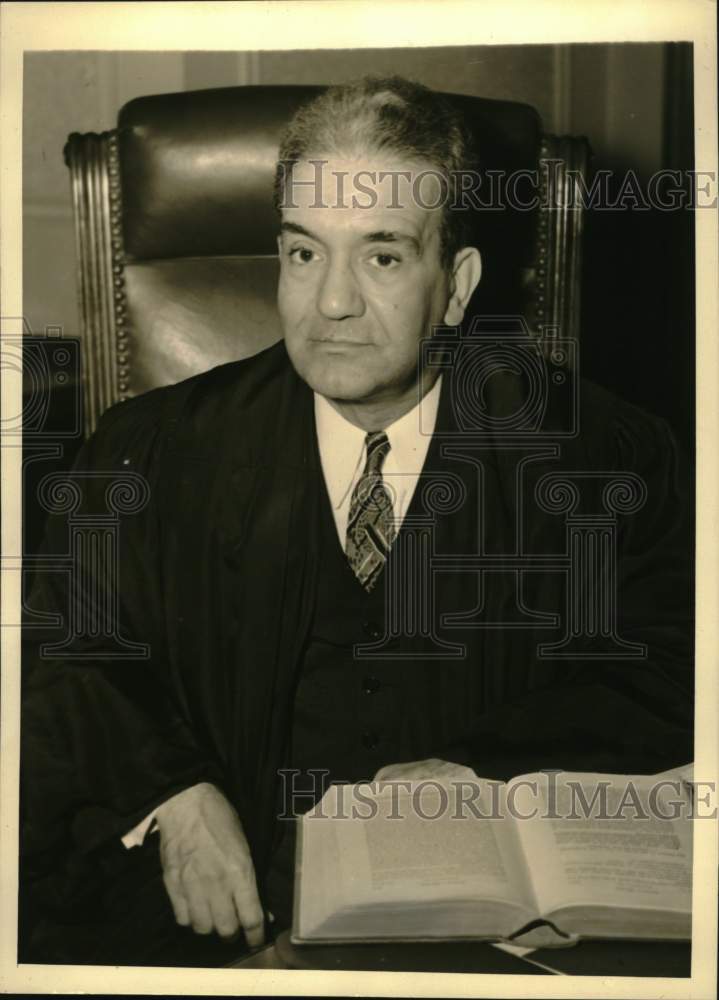 1938 Press Photo New York Supreme Court Justice Ferdinand Pecora- Historic Images