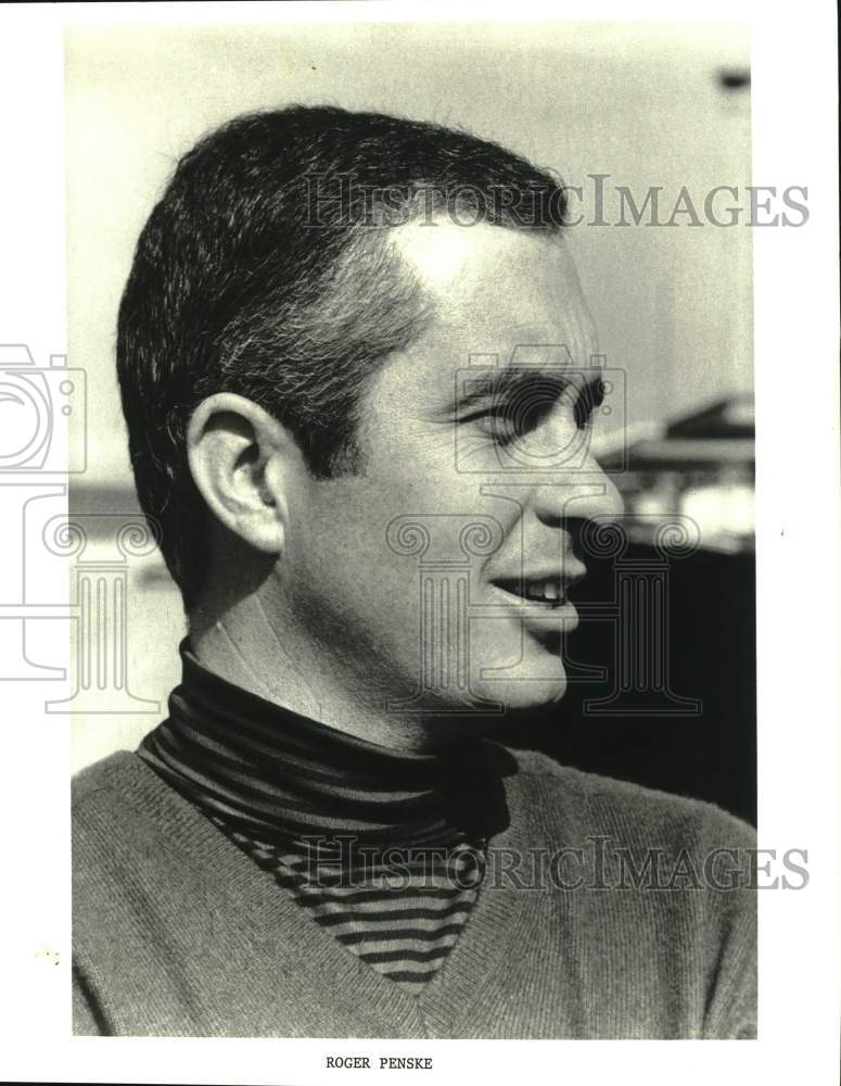 1971 Press Photo Roger Penske, Founder & Chairman of Team Penske Car Racing