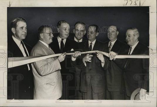 1955 Press Photo New $7 million Shell building was formally opened at ceremonies- Historic Images
