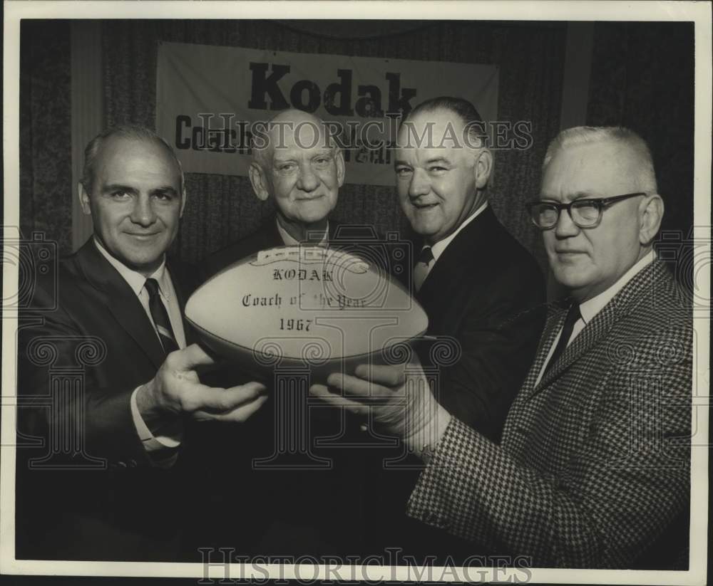 1968 Press Photo Kodak Honors Indiana, Chattanooga University Football Coaches