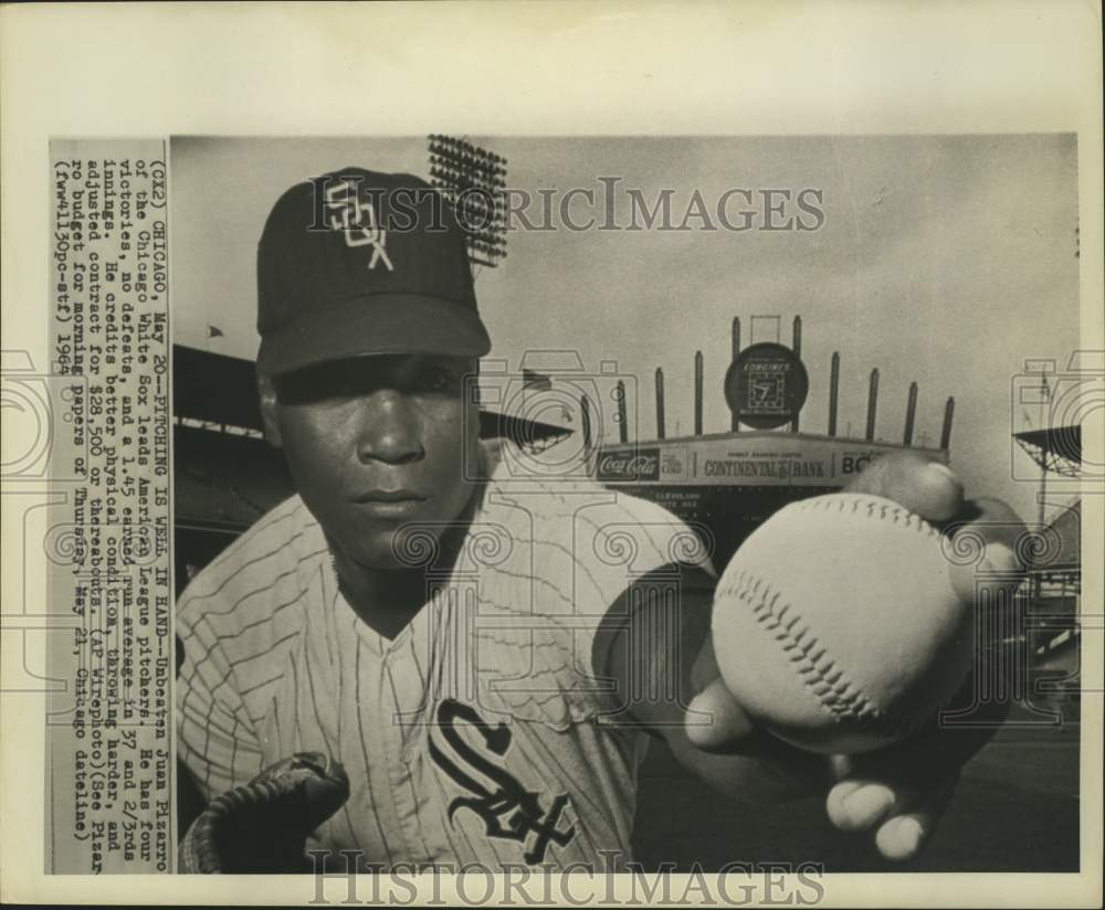 1964 Press Photo Chicago White Sox Baseball Pitcher Juan Pizzaro - nox43055