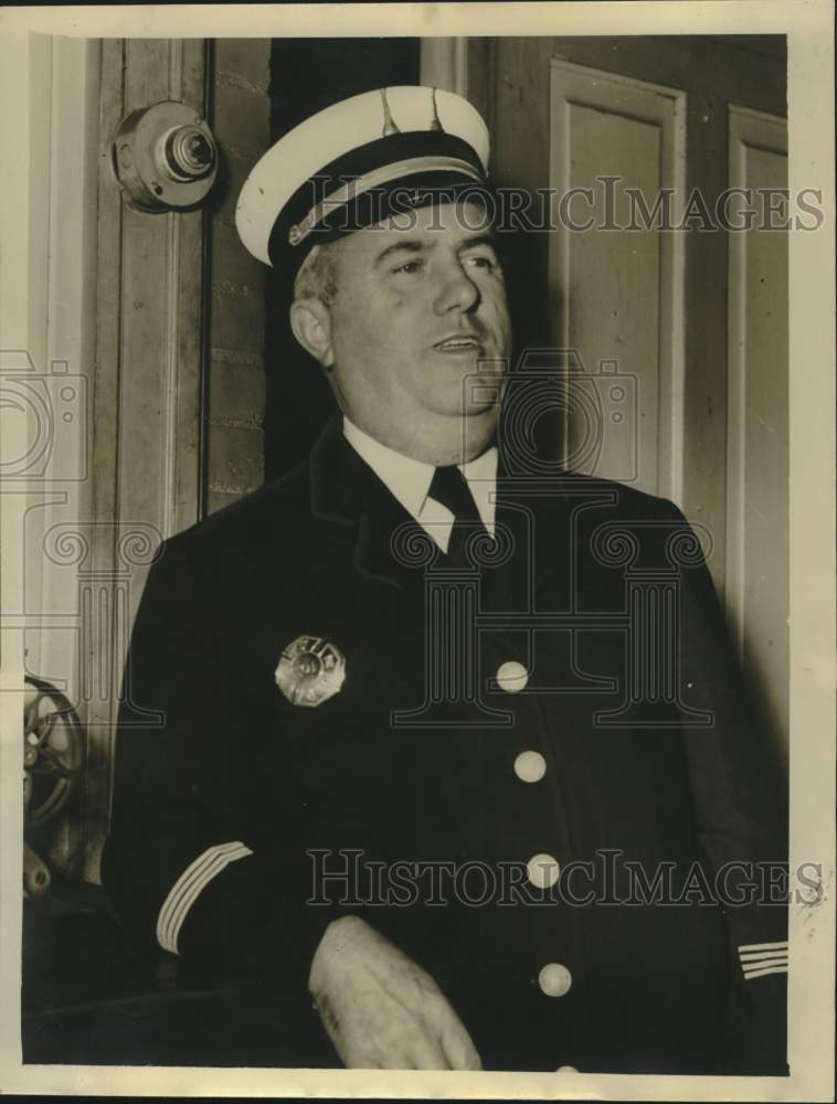 Press Photo New Orleans Fire Department Captain John E. Leary, Company #9