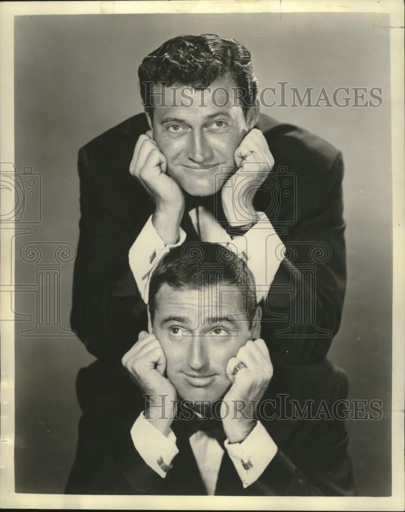 Load image into Gallery viewer, 1958 Press Photo Comedy Duo Rowan and Martin - nox43731

