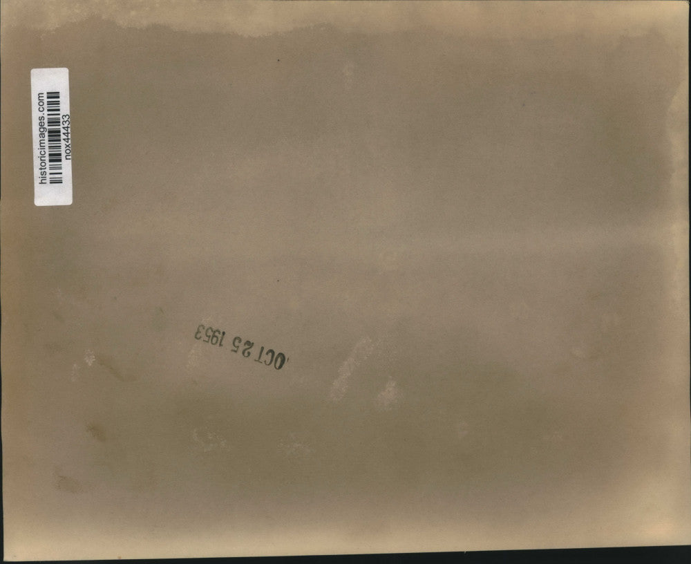 1953 Press Photo Israeli Workers Clear Jordan River Bank - nox44433