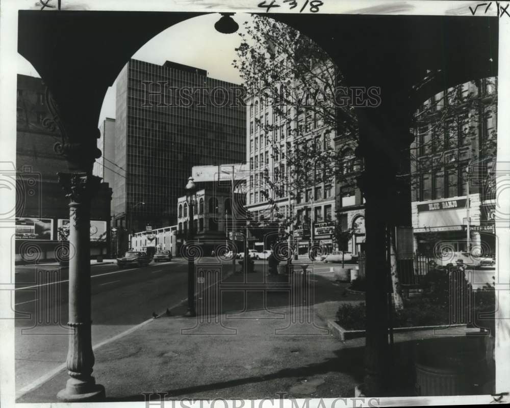 1971 Press Photo Archway at Seattle's Pioneer Park - nox44537