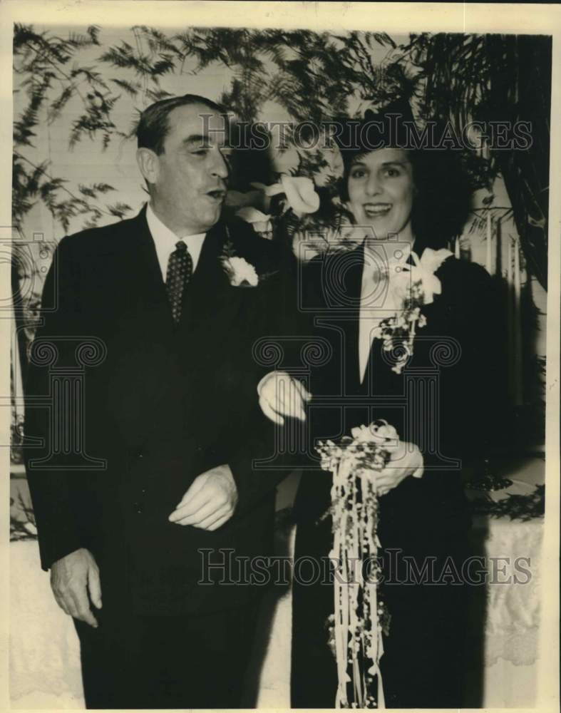 1937 Press Photo British Consul-General Robert & Mrs. Kohan Wed, New Orleans