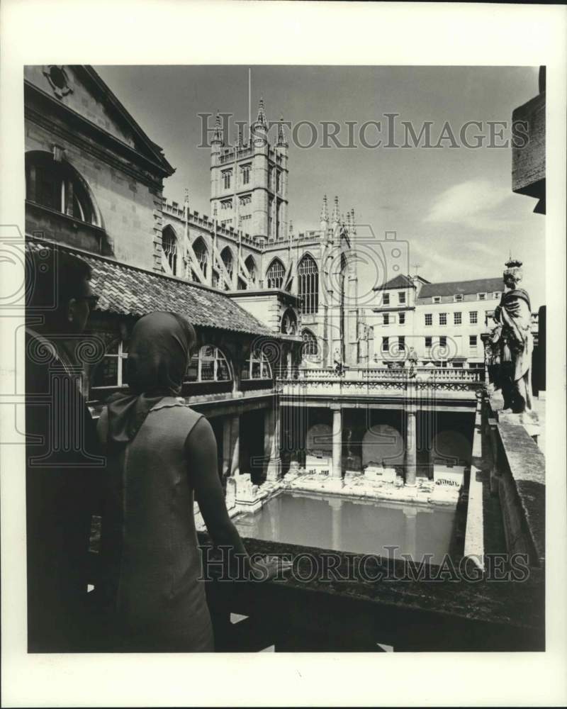 1973 Press Photo Roman Baths in Bath, England - nox44839- Historic Images