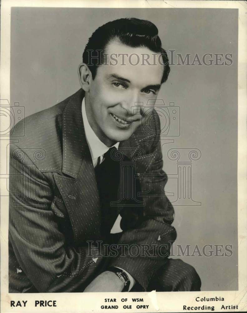 1956 Press Photo Country Musician Ray Price - nox45292- Historic Images