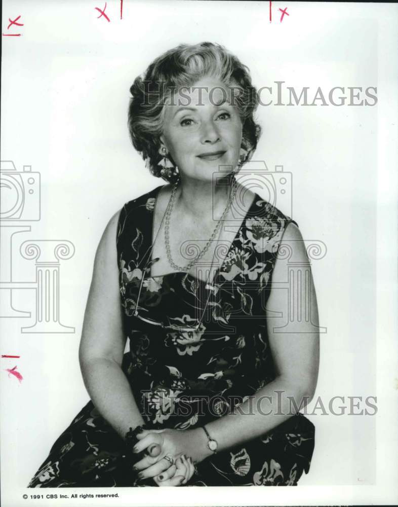 1991 Press Photo Actress Marion Ross of &quot;Brooklyn Bridge&quot; - nox45325- Historic Images