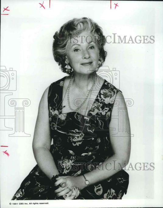 1991 Press Photo Actress Marion Ross of "Brooklyn Bridge" - nox45325- Historic Images