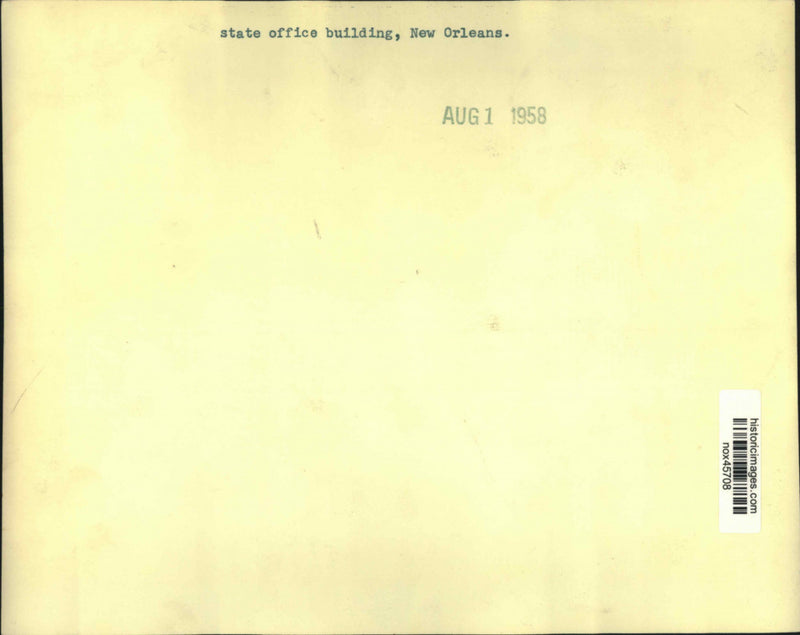 Load image into Gallery viewer, 1958 Press Photo State Office Building in New Orleans - nox45708
