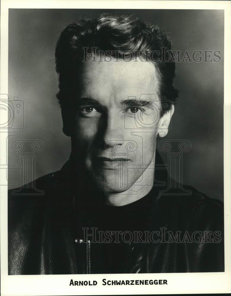 1991 Press Photo Actor Arnold Schwarzenegger. - nox46351 - Historic Images