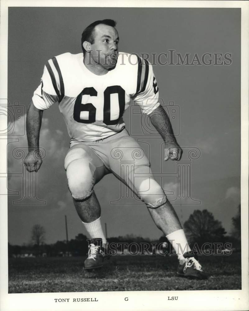 1969 Press Photo Louisiana State University Football Guard Tony Russell- Historic Images