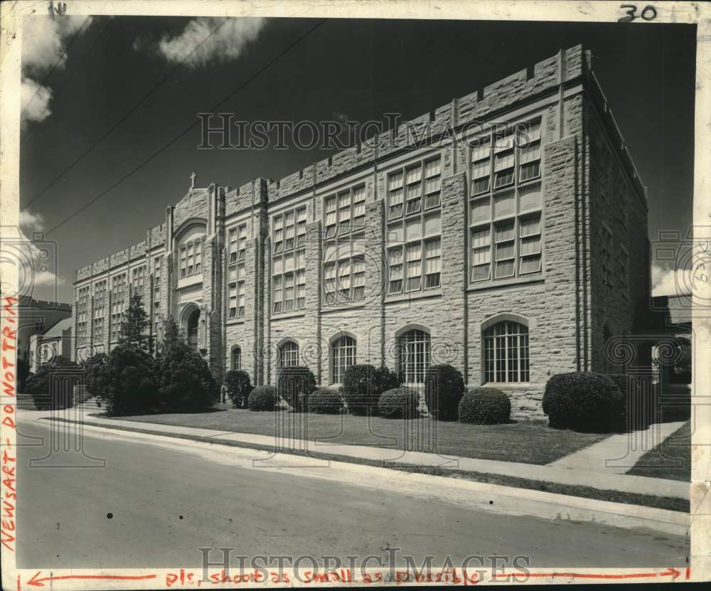 1950 Press Photo Xavier University Administration Building in New Orleans- Historic Images