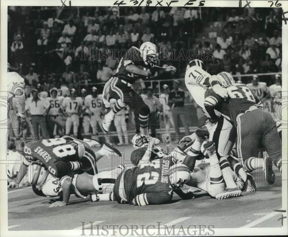 1977 Press Photo Northwestern State University Vs. Northeast Louisiana Football- Historic Images