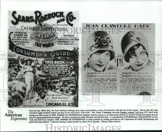 1990 Press Photo Late 1800's Sears Roebuck Catalogue - nox48896- Historic Images