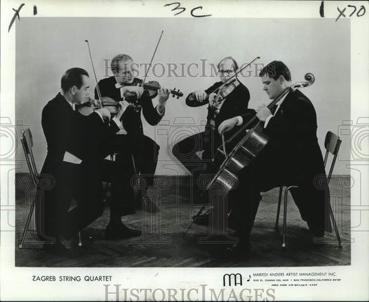 1968 Press Photo Zagreb String Quartet - nox48919- Historic Images