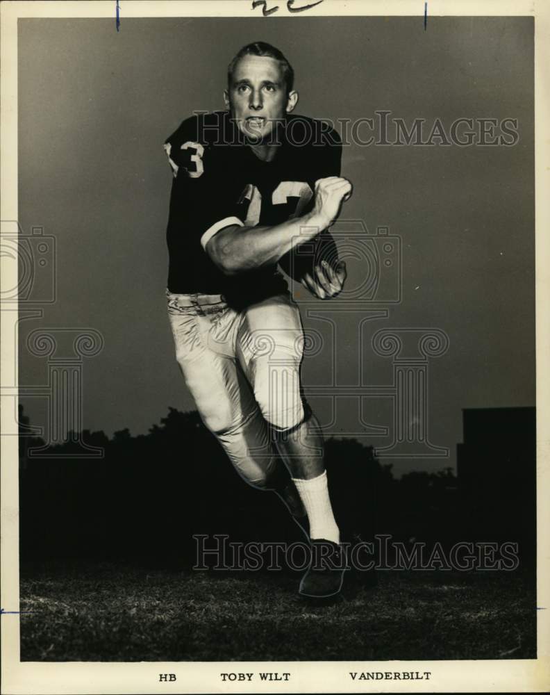 1964 Press Photo Vanderbilt University Football Player Toby Wilt - nox49259- Historic Images