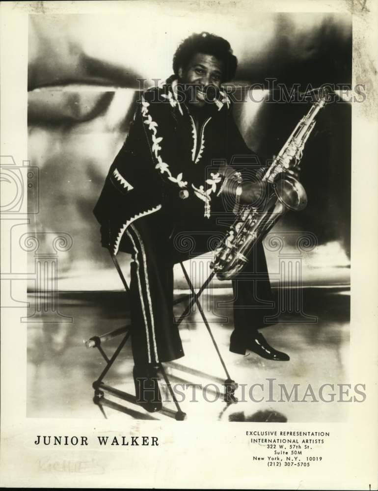1982 Press Photo Saxophonist Junior Walker To Jam With His All-Stars At Richie&#39;s