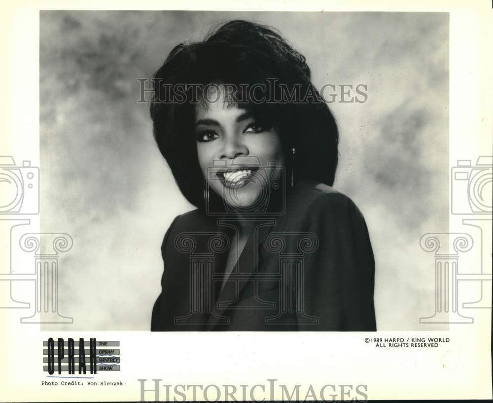 1989 Press Photo Talk Show Host-Actress Oprah Winfrey - nox50011- Historic Images