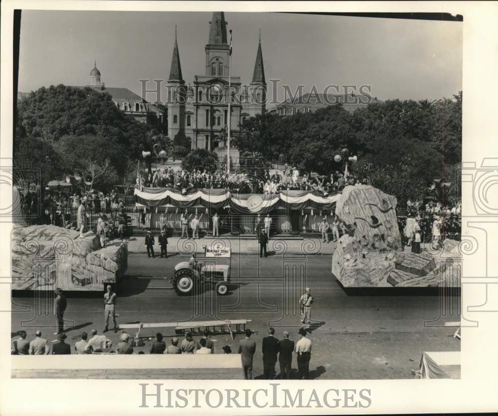 1953 Press Photo Louisiana Purchase Anniversary Parade - nox50097- Historic Images