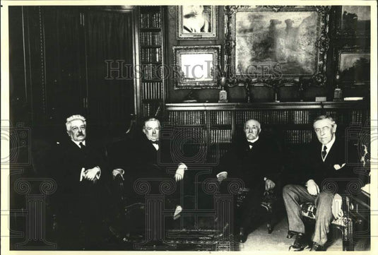 1919 Press Photo U.S., Italian, British, French Leaders, Paris Peace Conference- Historic Images