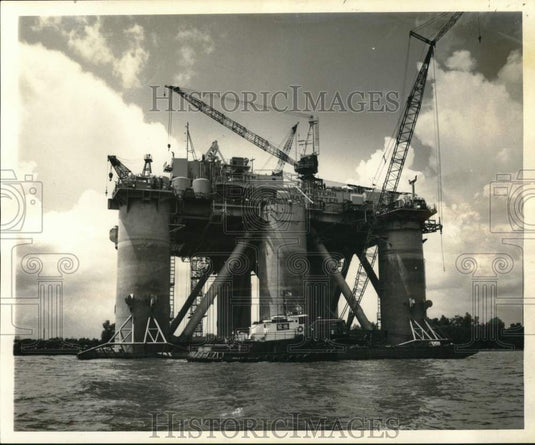 1974 Press Photo Western Company of North America Drilling Rig, Louisiana- Historic Images