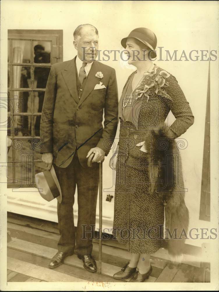 Press Photo Anti-Prohibition Association Leader Jouett Shouse with wife- Historic Images