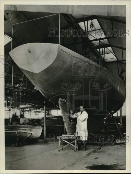 1961 Press Photo "Glass Slipper" nears completion at Tonbridge, Kent, England- Historic Images