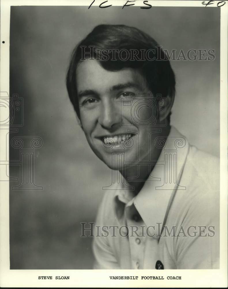 1974 Press Photo Steve Sloan, Vanderbilt Football - nox52782- Historic Images