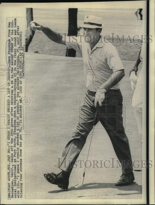 1967 Press Photo Dave Stockton at Colonial Invitation at Fort Worth- Golf- Historic Images