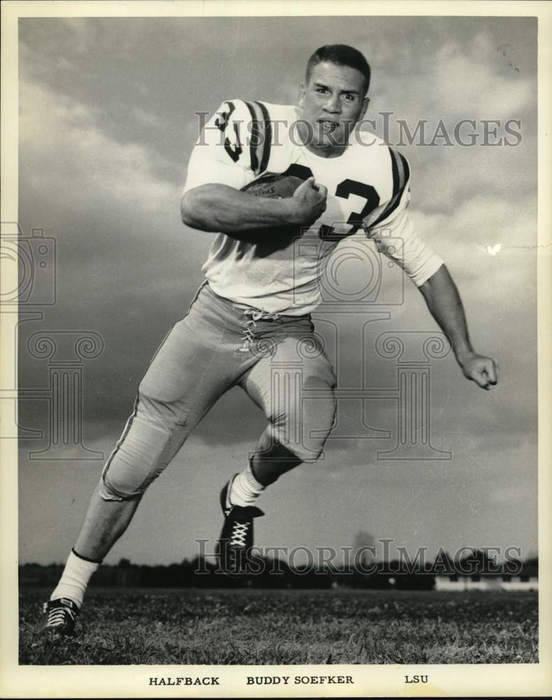 1961 Press Photo Louisiana State University football player Buddy Soefker- Historic Images